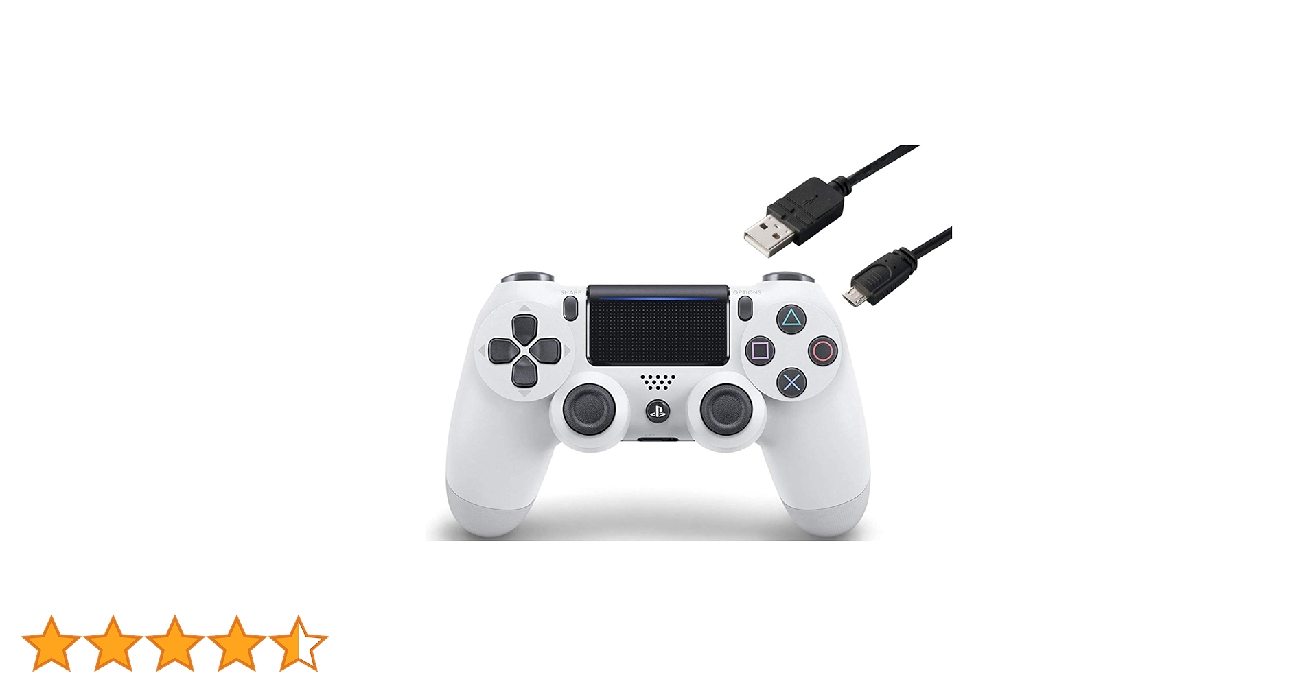 PS4 DUALSHOCK4 グレイシャー・ホワイト　コントローラー　純正 Amazon | 【純正品】ワイヤレスコントローラー (DUALSHOCK 4